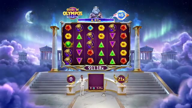 Big win on Gates of Olympus Roulette